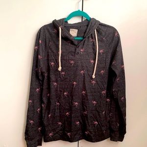 Flamingo Long Sleeve with Hoodie